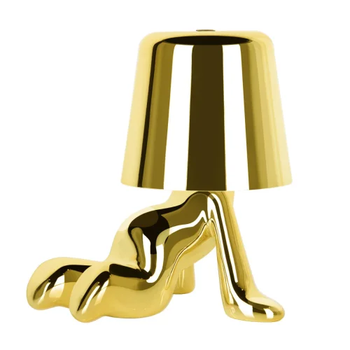 Настольная лампа LED Brothers 10233-A Gold LOFT IT золотая 1 лампа, основание золотое металл в стиле модерн животные фото 3